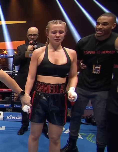 daniella hemsley boxer nude|Womens boxer flashes the crowd after her first win